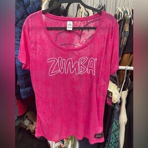 BNWT PINK ZUMBA SHIRT WOMENS SIZE XXL